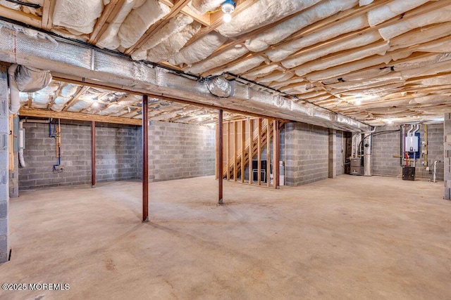 12 Outsail Ave, Barnegat, NJ 08005 - unfinished basement with heating unit and tankless water heater