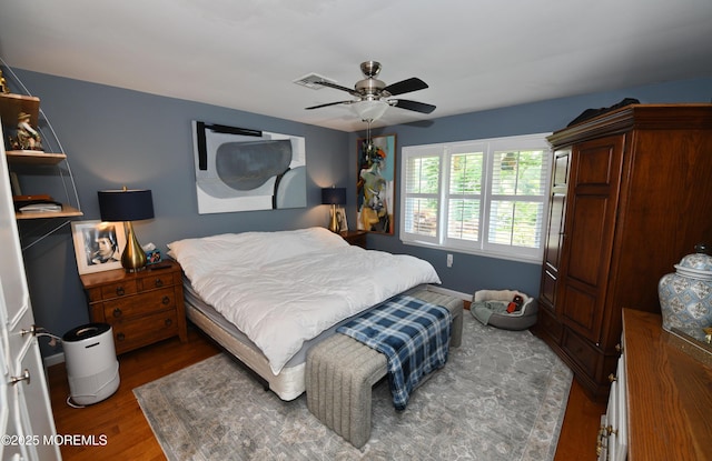 244D Jefferson Ct, Lakewood, NJ 08701 - bedroom featuring wood finished floors and ceiling fan