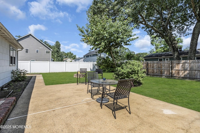 1341 1st Ave, Toms River, NJ 08757 - fenced backyard with a patio and outdoor dining area