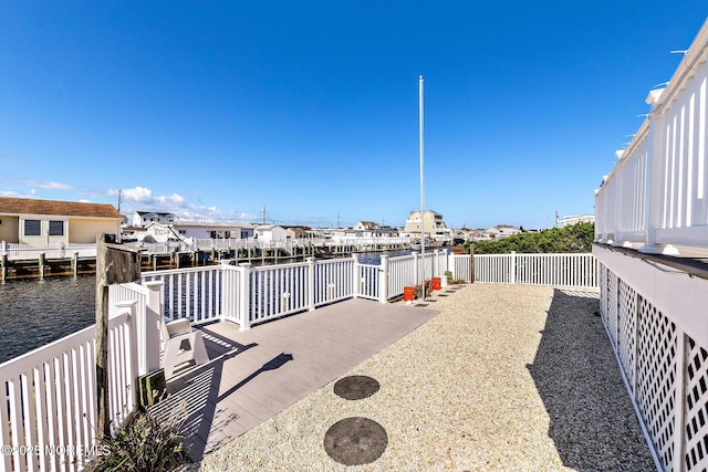 8 Mary Alice Rd, Beach Haven West, NJ 08050 - view of patio featuring a water view