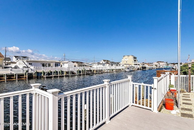 8 Mary Alice Rd, Beach Haven West, NJ 08050 - dock with a residential view and a deck with water view