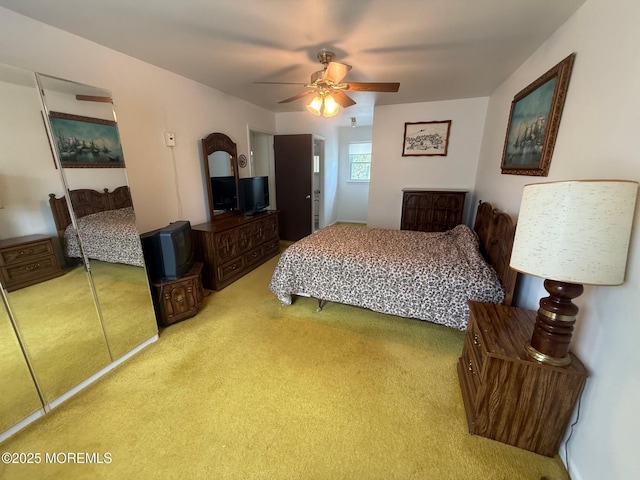280 Mckinley Ave, Edison, NJ 08820 - bedroom with light colored carpet and a ceiling fan