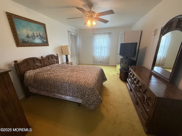 280 Mckinley Ave, Edison, NJ 08820 - bedroom featuring light carpet and ceiling fan