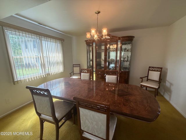 280 Mckinley Ave, Edison, NJ 08820 - dining area with a chandelier and light colored carpet