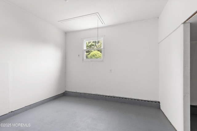 13 Pinehurst Dr, Little Egg Harbor, NJ 08087 - empty room with attic access and concrete floors
