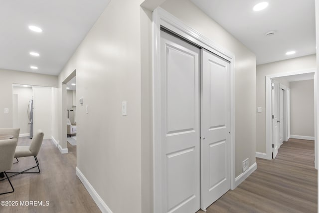 13 Pinehurst Dr, Little Egg Harbor, NJ 08087 - hallway with light wood-type flooring and recessed lighting