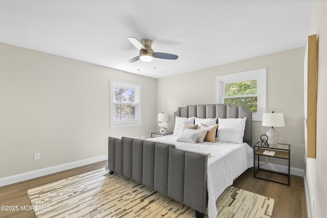 13 Pinehurst Dr, Little Egg Harbor, NJ 08087 - bedroom featuring wood finished floors and ceiling fan