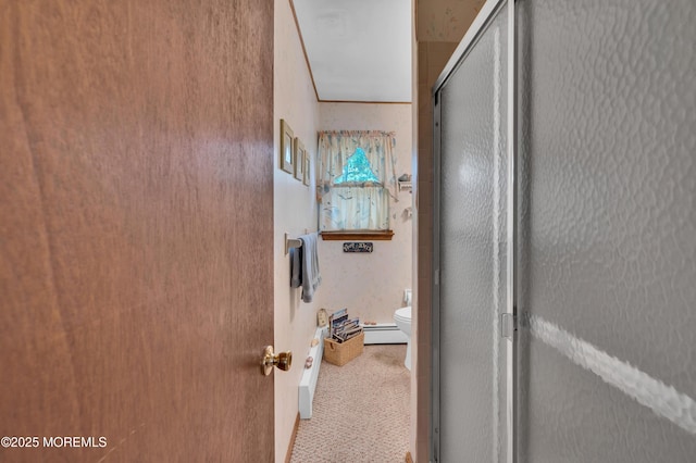24 Roosevelt Dr, Brick, NJ 08724 - hall featuring a baseboard radiator