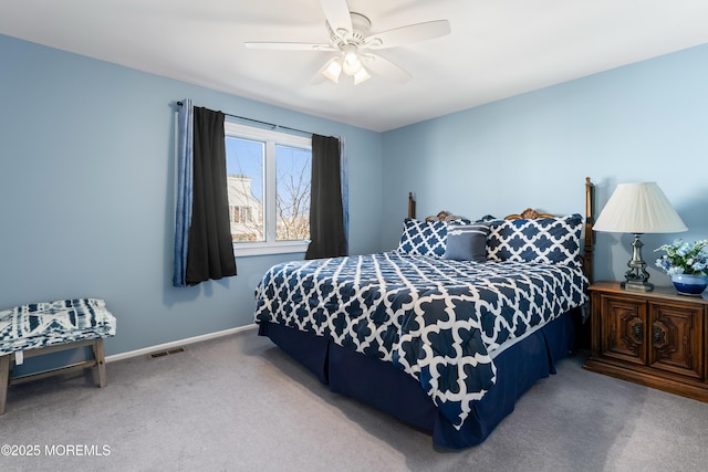 5 Island View Way Unit 57, Sea Bright, NJ 07760 - carpeted bedroom featuring baseboards and a ceiling fan