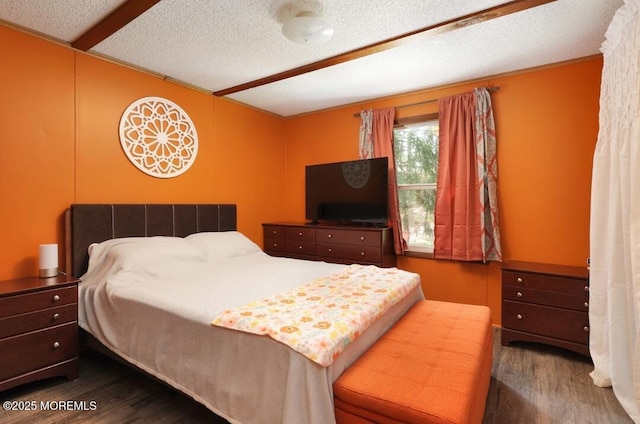 147 Redwood Dr, Barnegat, NJ 08005 - bedroom with wood finished floors and a textured ceiling