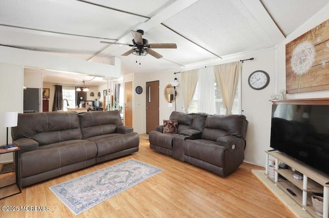147 Redwood Dr, Barnegat, NJ 08005 - living area with ceiling fan and wood finished floors