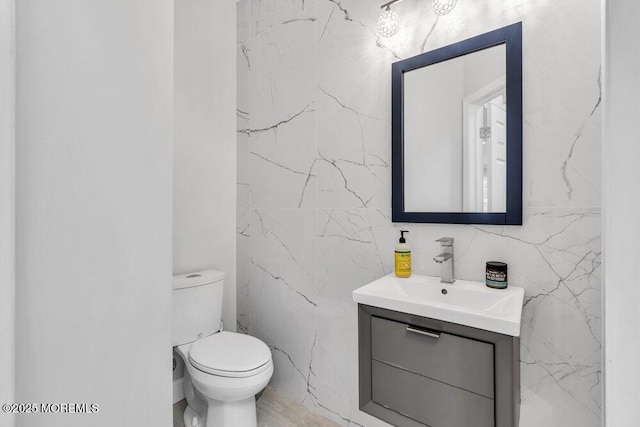 76 Deepwater Cir, Manalapan, NJ 07726 - bathroom with tile walls and vanity