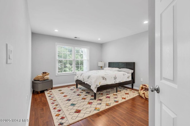 76 Deepwater Cir, Manalapan, NJ 07726 - bedroom featuring wood finished floors and recessed lighting