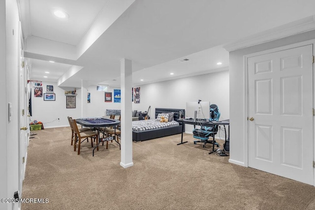 76 Deepwater Cir, Manalapan, NJ 07726 - bedroom featuring carpet and recessed lighting