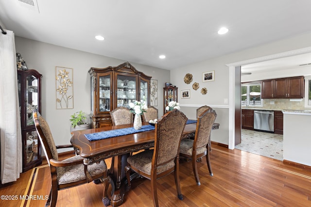 16 8th Ave, Monroe, NJ 08831 - dining room with light wood-type flooring and recessed lighting