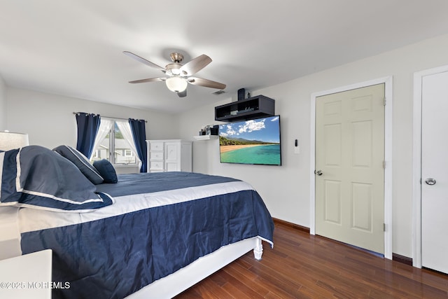 16 8th Ave, Monroe, NJ 08831 - bedroom with wood finished floors and ceiling fan