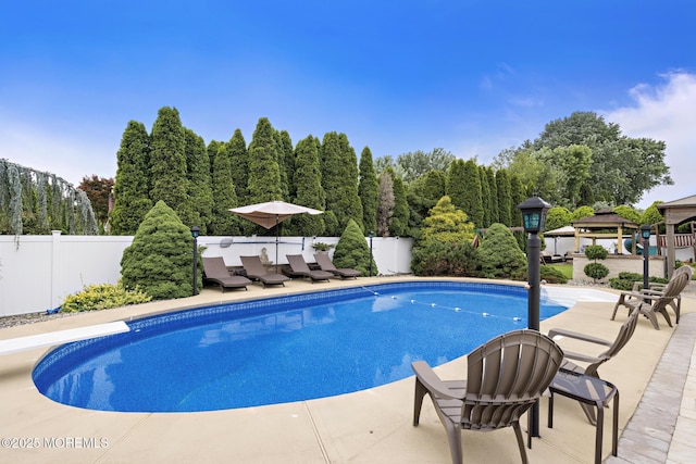 16 8th Ave, Monroe, NJ 08831 - view of swimming pool featuring a gazebo, a patio area, and a diving board