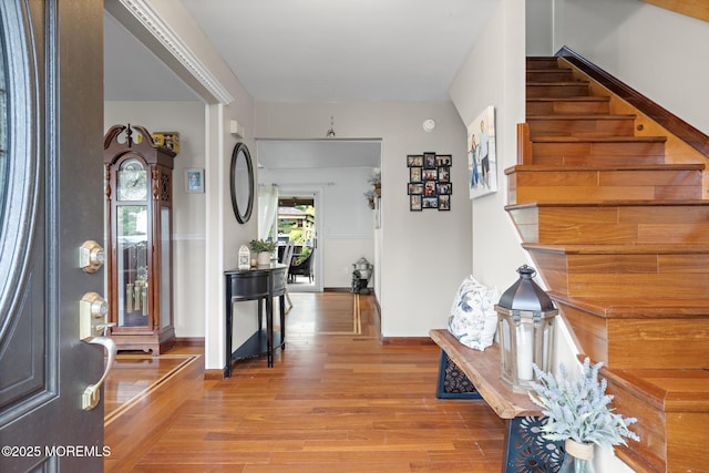 16 8th Ave, Monroe, NJ 08831 - entrance foyer with light wood-style flooring and stairs