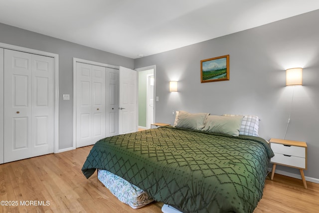 180 Grand Ave, Atlantic Highlands, NJ 07716 - bedroom with two closets and wood finished floors