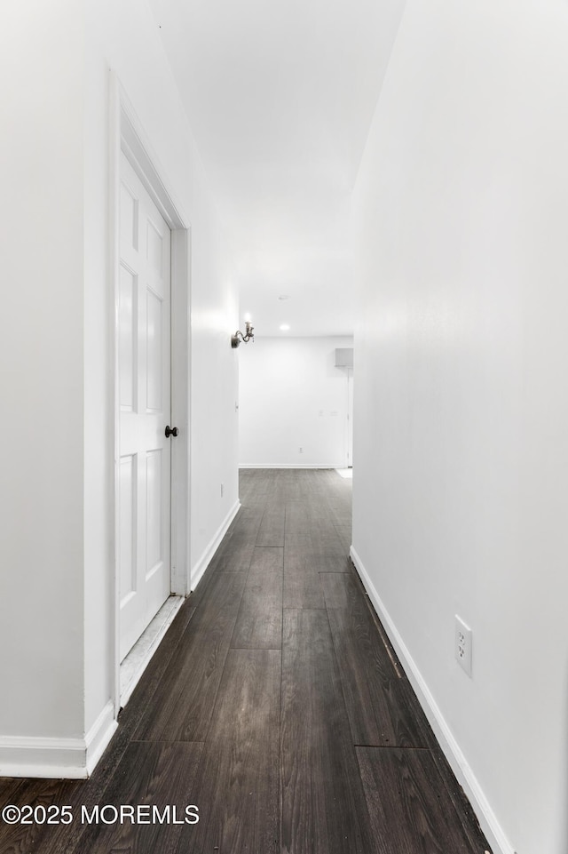 405 Hope Chapel Rd, Lakewood, NJ 08701 - hall with baseboards and dark wood-type flooring