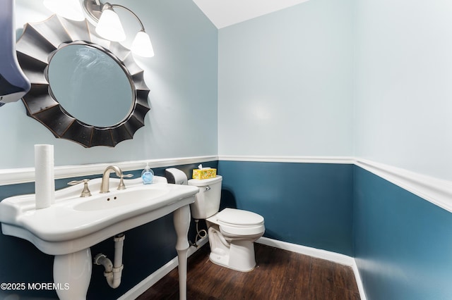 405 Hope Chapel Rd, Lakewood, NJ 08701 - bathroom with wood finished floors and toilet