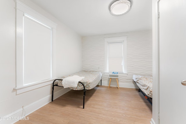 405 Hope Chapel Rd, Lakewood, NJ 08701 - bedroom featuring wallpapered walls and wood finished floors