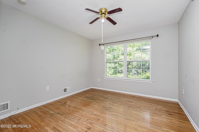 9 Mioduski Ct, Parlin, NJ 08859 - spare room featuring ceiling fan, wood-type flooring, and a smoke detector
