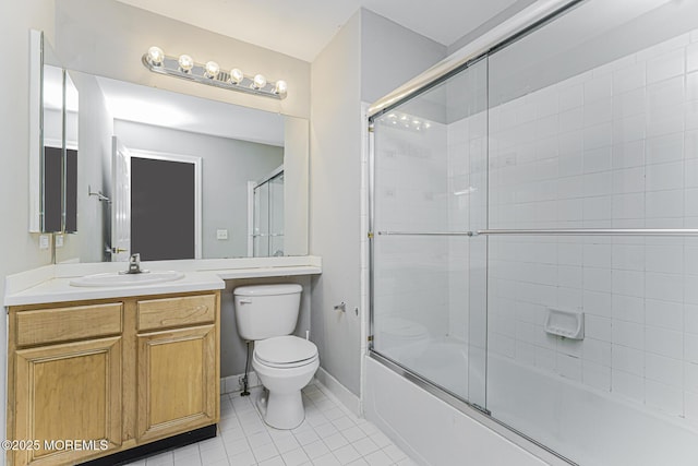 9 Mioduski Ct, Parlin, NJ 08859 - bathroom with tile patterned floors, vanity, and enclosed tub / shower combo
