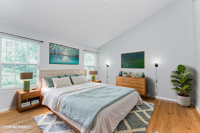 9 Mioduski Ct, Parlin, NJ 08859 - bedroom with light wood-type flooring and high vaulted ceiling
