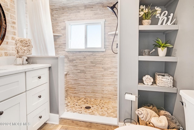 401 Kingfisher Rd, Tuckerton, NJ 08087 - full bath featuring tiled shower and vanity