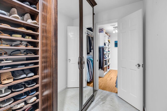 1510 Bel Aire Ct E, Point Pleasant, NJ 08742 - wine area with light wood-type flooring and baseboards