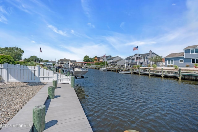 1510 Bel Aire Ct E, Point Pleasant, NJ 08742 - dock featuring a residential view and a water view
