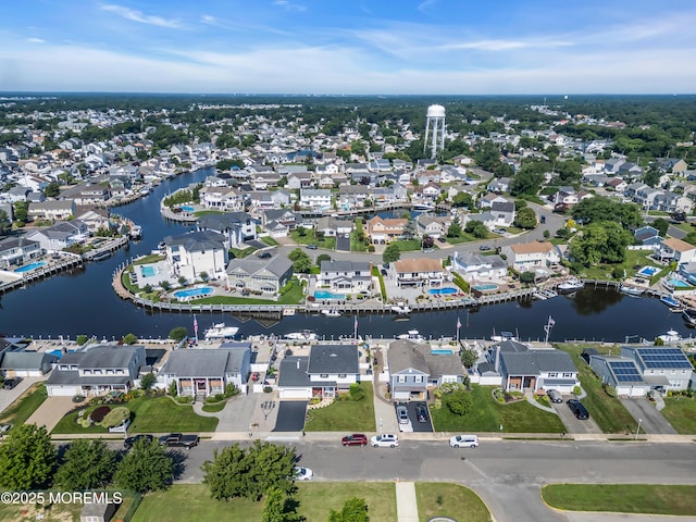 1510 Bel Aire Ct E, Point Pleasant, NJ 08742 - aerial view of property's location featuring a nearby body of water and nearby suburban area