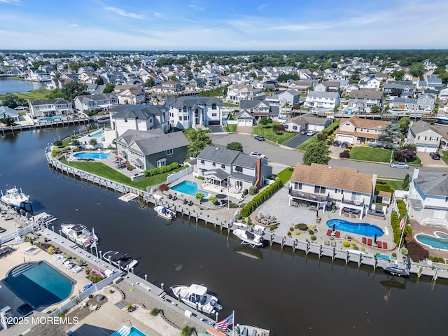 1510 Bel Aire Ct E, Point Pleasant, NJ 08742 - aerial perspective of suburban area with a nearby body of water