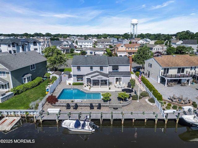 1510 Bel Aire Ct E, Point Pleasant, NJ 08742 - aerial perspective of suburban area with a nearby body of water