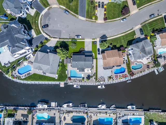 1510 Bel Aire Ct E, Point Pleasant, NJ 08742 - aerial overview of property's location featuring a pool area