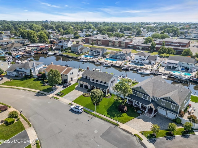 1510 Bel Aire Ct E, Point Pleasant, NJ 08742 - aerial perspective of suburban area with a large body of water