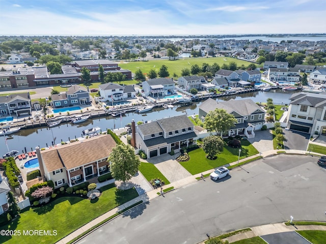 1510 Bel Aire Ct E, Point Pleasant, NJ 08742 - aerial view of residential area featuring a large body of water