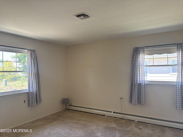 458 Jamaica Blvd, Toms River, NJ 08757 - empty room with baseboard heating and carpet floors
