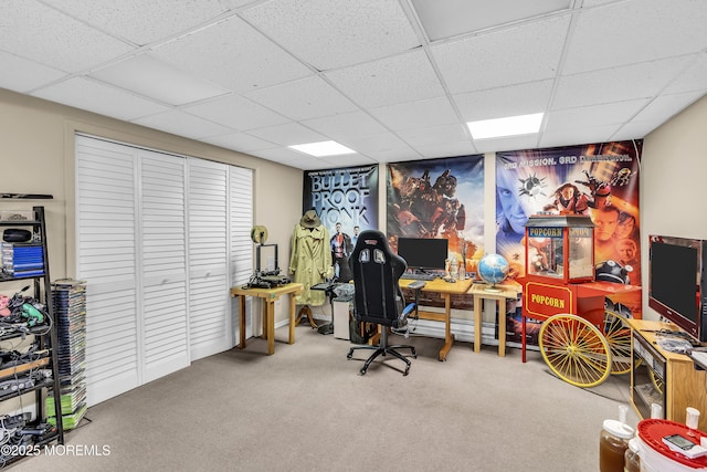 70 Desai Ct, Freehold, NJ 07728 - carpeted office with a paneled ceiling