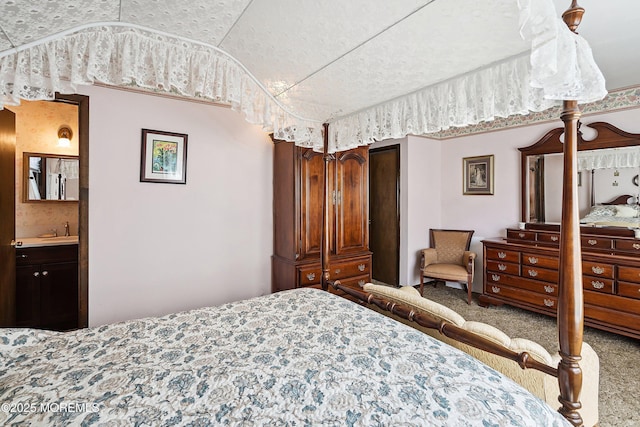620 Pacific Ave, Beachwood, NJ 08722 - carpeted bedroom with vaulted ceiling and ensuite bathroom