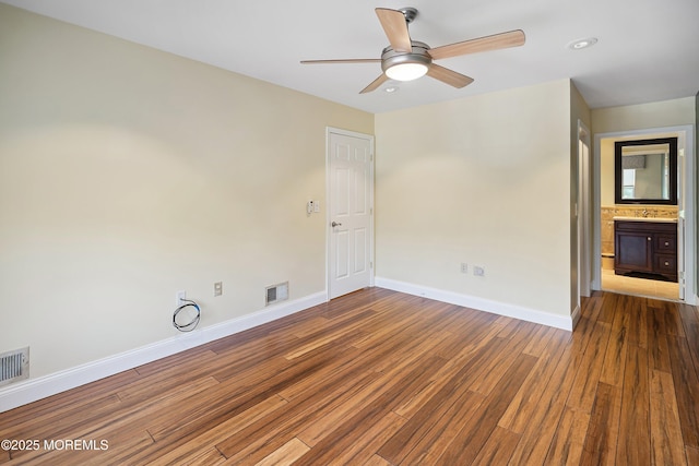13 Jill Ct, Franklin Twp, NJ 08873 - unfurnished room featuring dark wood-style flooring and ceiling fan