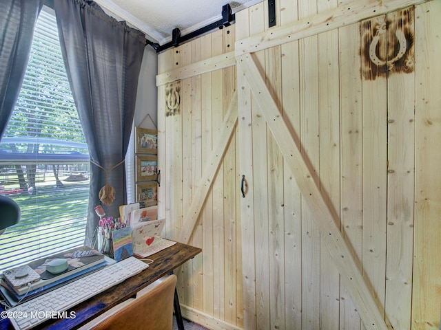 518 Basso St, Jackson, NJ 08527 - detailed view of a barn door and wood walls