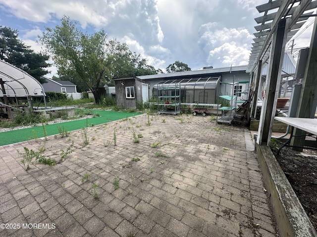 570 Mantoloking Rd, Brick, NJ 08723 - view of patio / terrace featuring a pergola