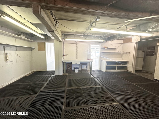 570 Mantoloking Rd, Brick, NJ 08723 - garage with freestanding refrigerator