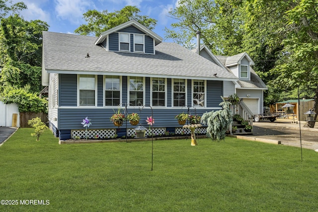 614 Bay Blvd, Bayville, NJ 08721 - view of front of property with a shingled roof, a garage, and driveway