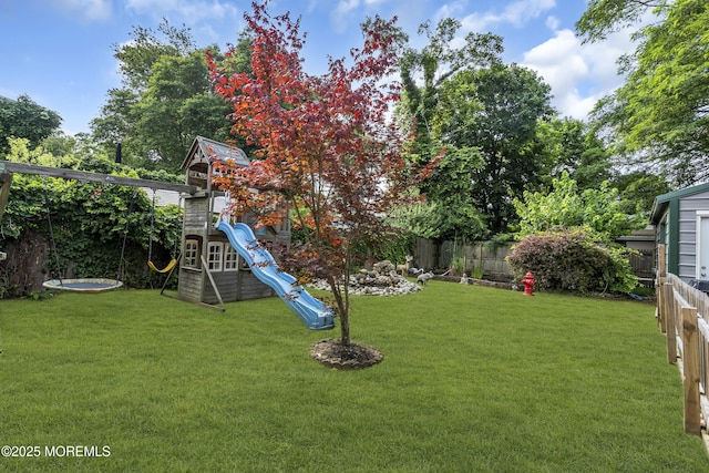 614 Bay Blvd, Bayville, NJ 08721 - fenced backyard with a playground