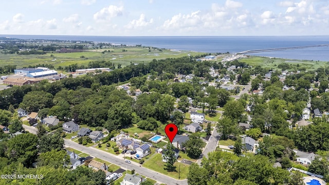 569 Ocean Blvd, Leonardo, NJ 07737 - aerial view of property and surrounding area with a nearby body of water