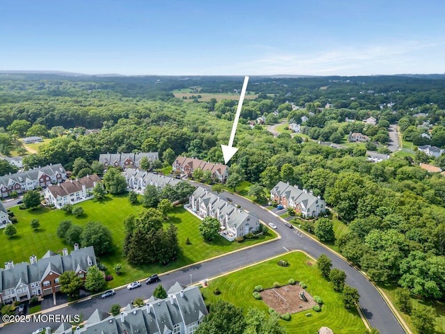 106 Tarpon Dr, Sea Girt, NJ 08750 - aerial perspective of suburban area with a heavily wooded area