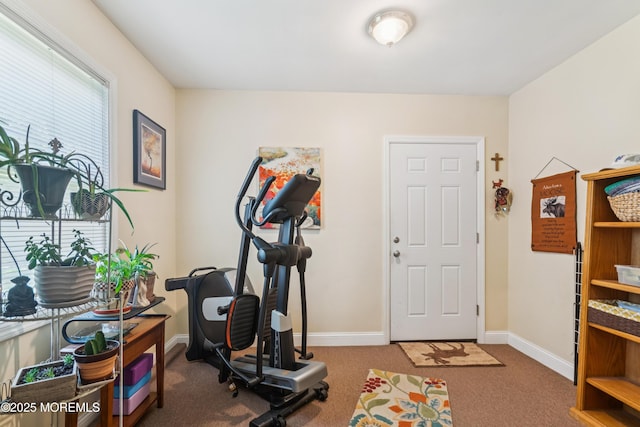 7 Plymouth Dr, Howell, NJ 07731 - workout area with carpet flooring and baseboards